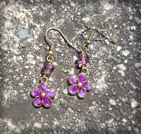 Kvítečka no.1 šperk doplněk náušnice květina květ rostlina kvítek botanika 