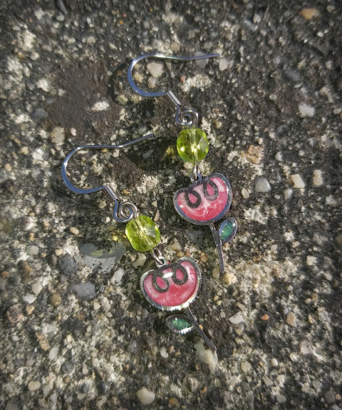 Malinké tulipánky šperk doplněk náušnice květina jaro květ kytka bižuterie pryskyřice tulipán 