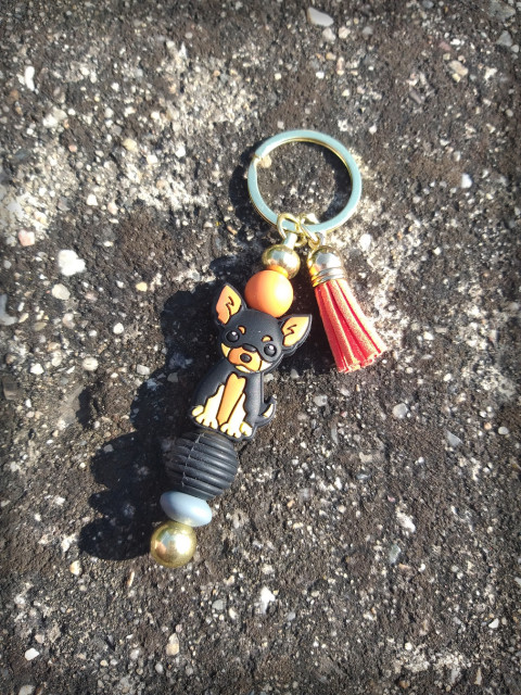 Pro milovníky psů - čivava šperk přívěsek doplněk pes pejsek psík na tašku silikon na klíče vlčák psíček čivava husky 