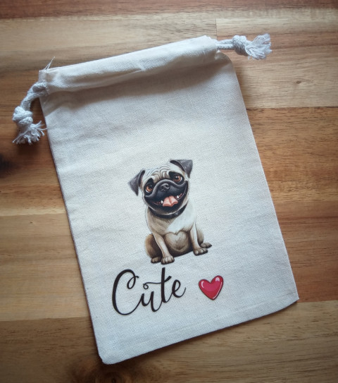 Sáček s nažehlovačkou no.11 pytlík sáček váček obal obrázek drobnost zvířátko 