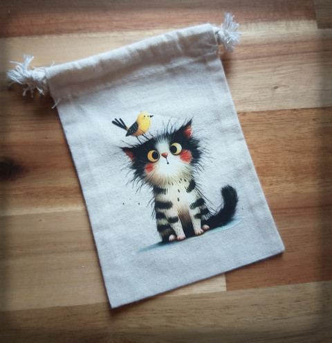 Sáček s nažehlovačkou no.14 pytlík sáček váček obal obrázek drobnost zvířátko 