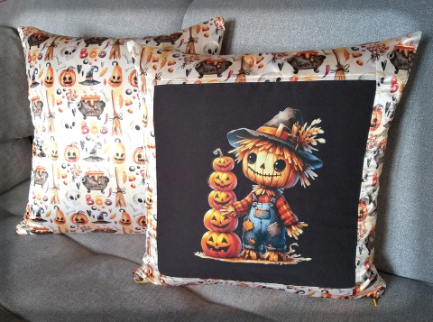 Set povlaků na polštářky- dýňáček dekorace podzim dýně polštář polštářek dítě povlak duchové strašidla halloween strašák strašení strašáček 