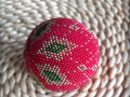 Baňka háčkovaná z korálků no.17