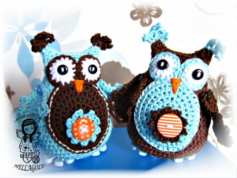 Sovička Boubelka - návod 18 popis návod háčkovaná sovička nellagold předloha háčkovaná dekorace sova hračka sova 