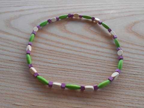 Korále dřevěné pestrobarevné dřevěný dřevěné náhrdelník pestrobarevné dárek korálky zelená fialová zelený dívčí narozeniny zelené béžová fialové fialový korále pružný pánské béžový pruženka na krk béžové chlapecké proženy navlékané 