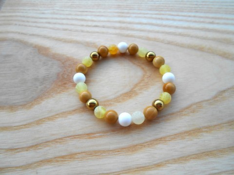 Náramek-achát,hematit,mokait,perleť achát náramek korálky dívčí elegantní perleť hematit korálkování navlékání městský mokait pokov naruku proženy elastomer 